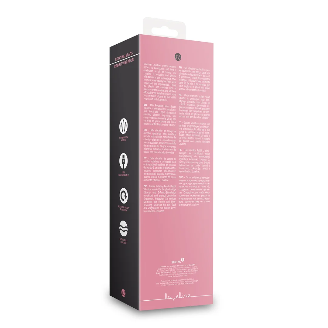 G Punkt Vibrator mit rotierenden Perlen – Tester (Name) Loveline by Shots – Bild 7