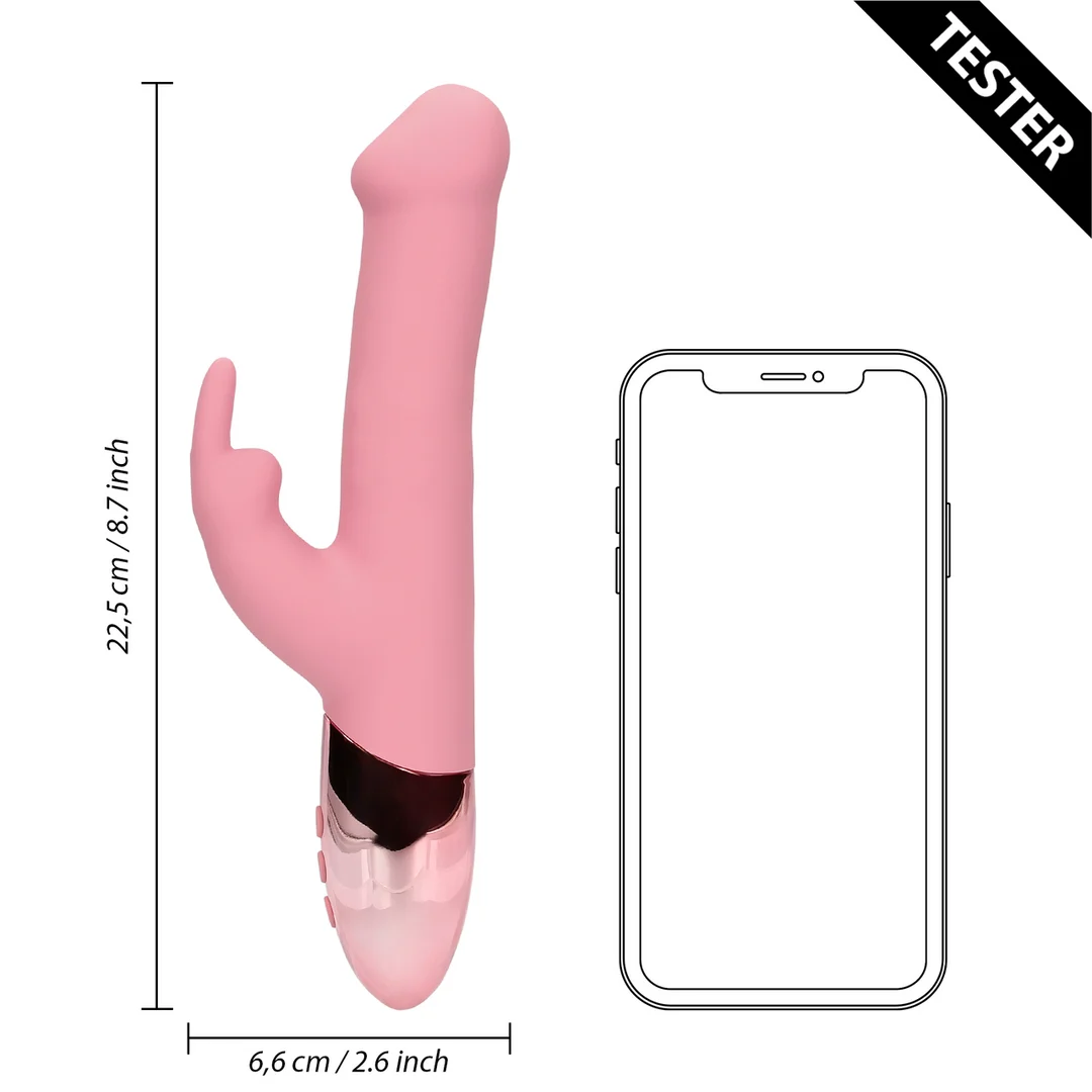 G Punkt Vibrator mit rotierenden Perlen – Tester (Name) Loveline by Shots – Bild 4