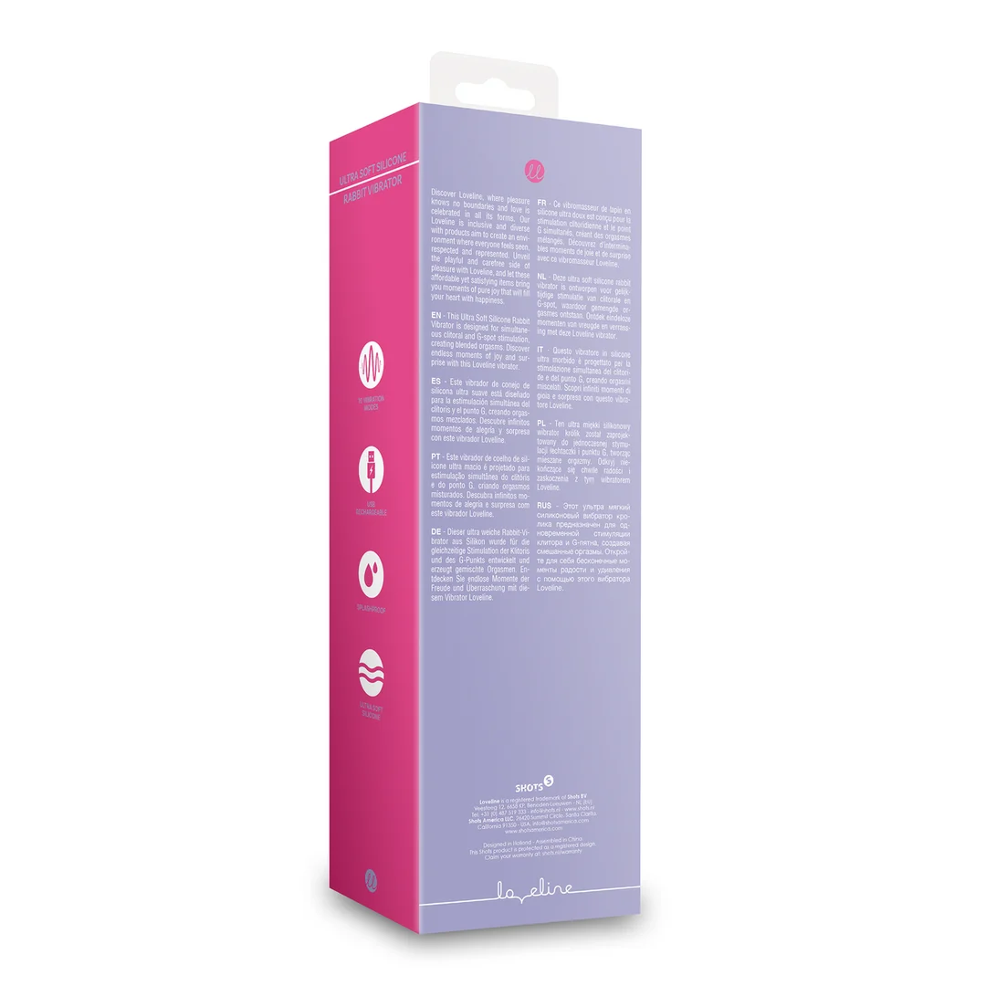 Loveline Ultraweicher Rabbit Vibrator aus Silikon – Bild 2
