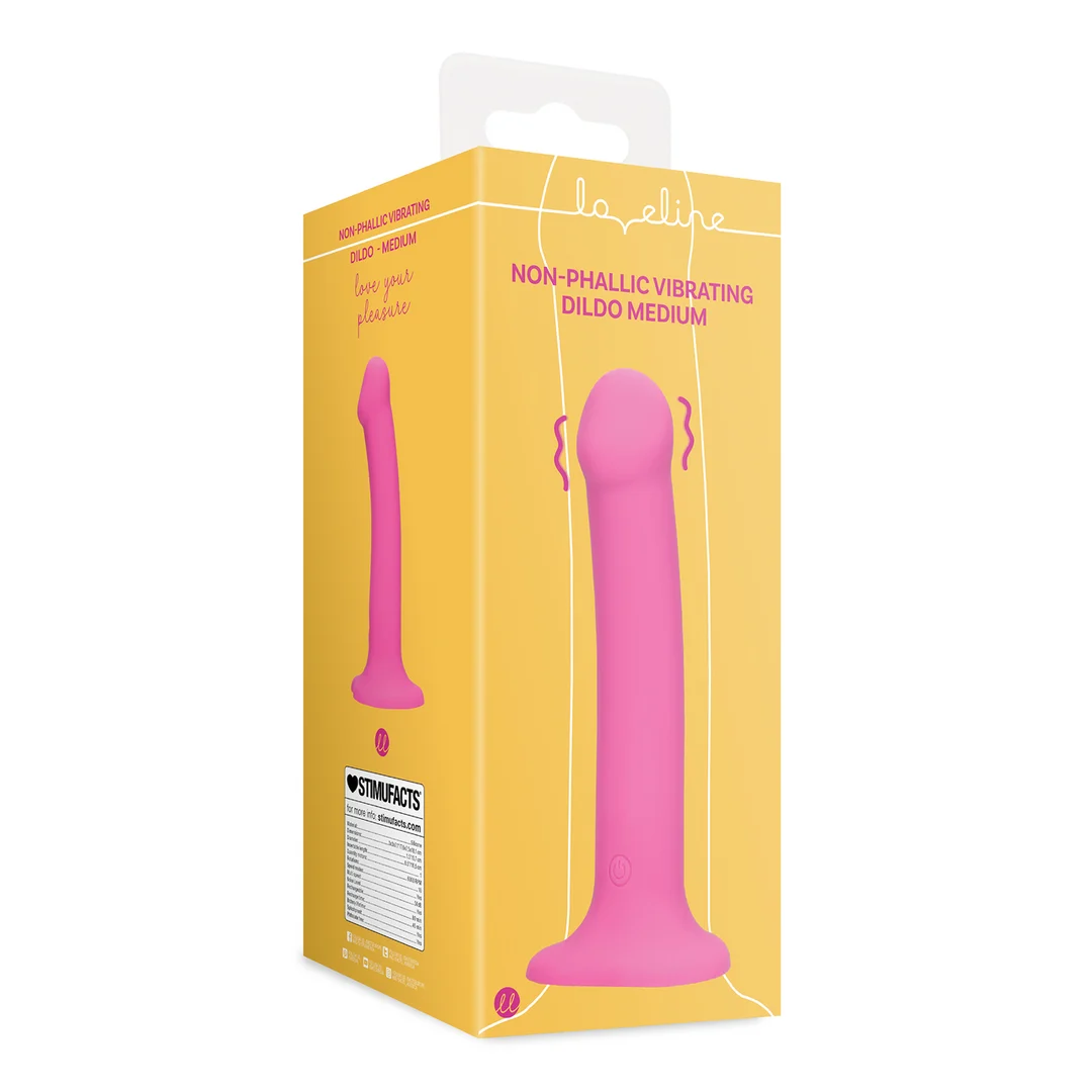Loveline Vibrationsdildo in kräftigem Pink – Bild 1