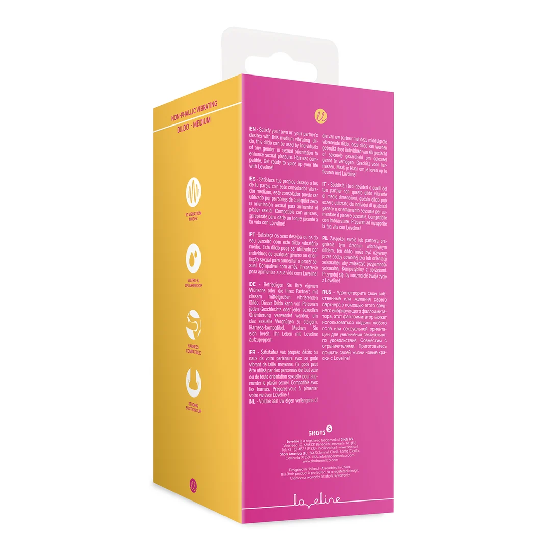 Loveline Vibrationsdildo in kräftigem Pink – Bild 2
