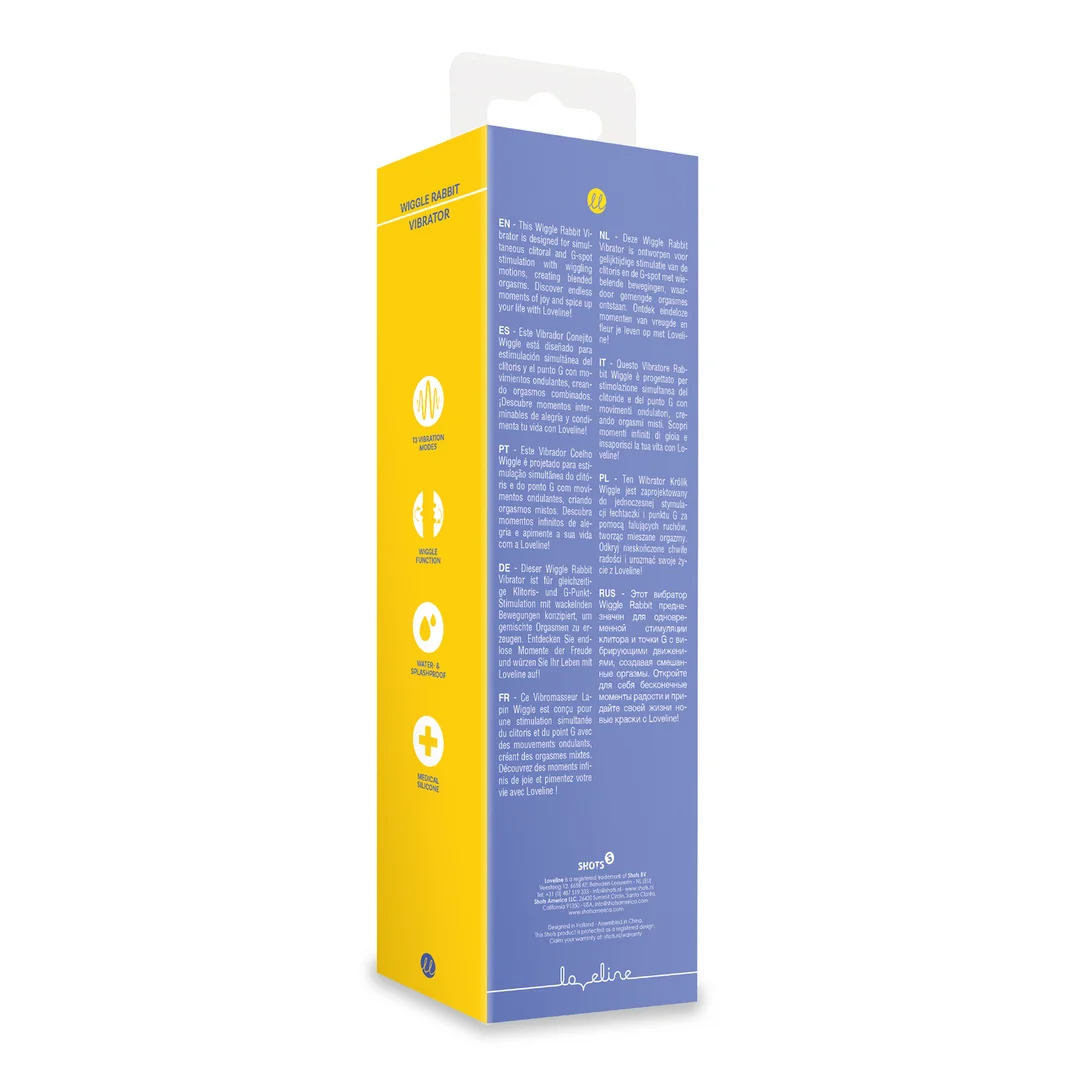 Rabbit Vibrator – wippende Bewegungen für Klitoris und G Punkt – Loveline Jetset Blau Loveline by Shots – Bild 3