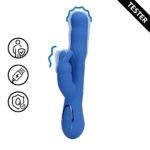 Rabbit Vibrator – wippende Bewegungen für Klitoris und G Punkt – Loveline Jetset Blau Loveline by Shots