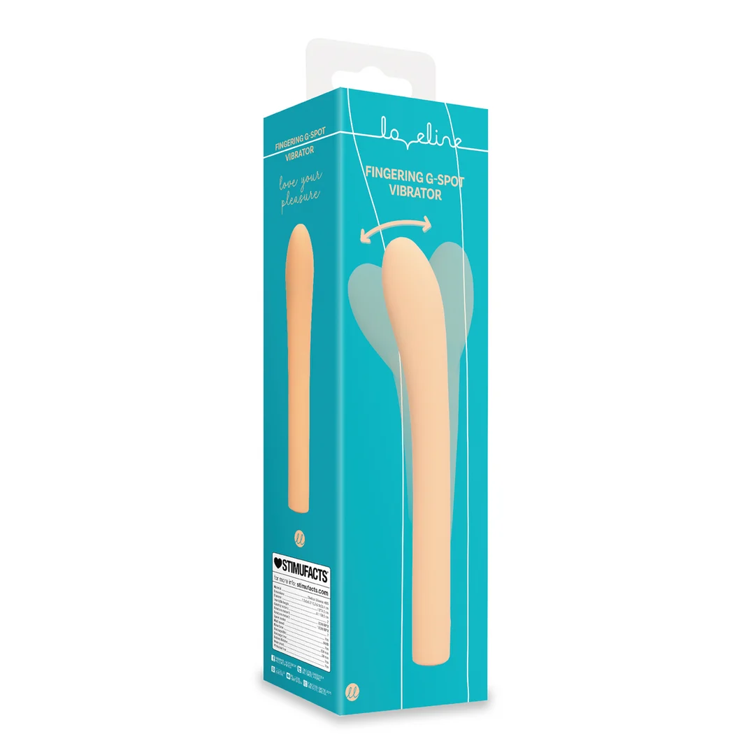 G Punkt Vibrator – Fingerbewegungen mit stoßartigen Empfindungen – Loveline by Shots Perzik Fuzz (Tester) – Bild 2