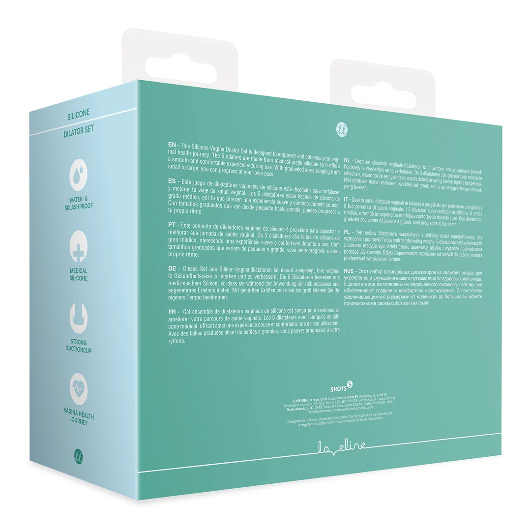 Loveline by Shots Silikon Dilator Set für die Vagina, mehrfarbig – Bild 2