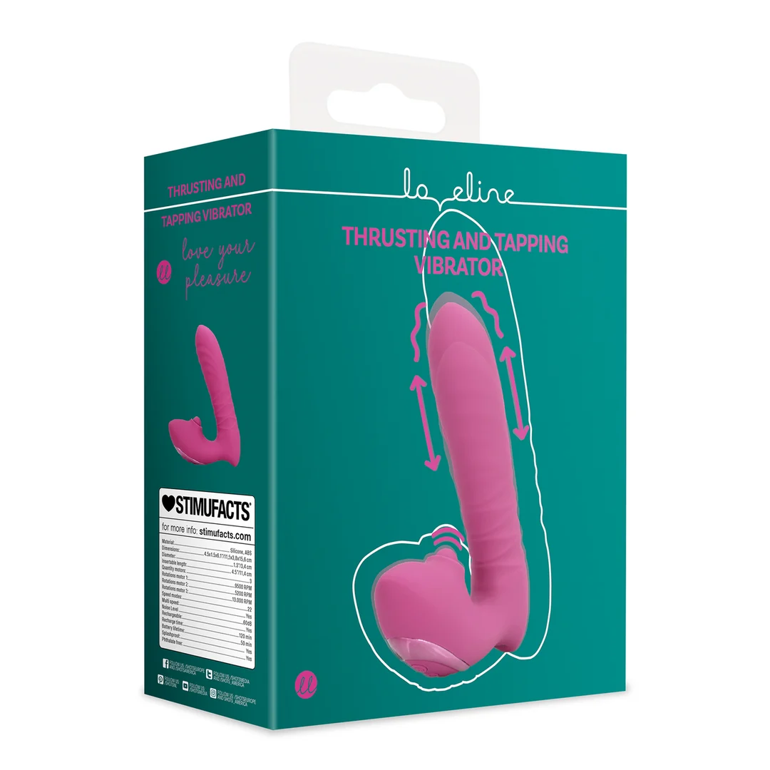 G Punkt Vibrator mit Stoß und Klopfbewegungen – Loveline by Shots, Rosa Loveline by Shots – Bild 7