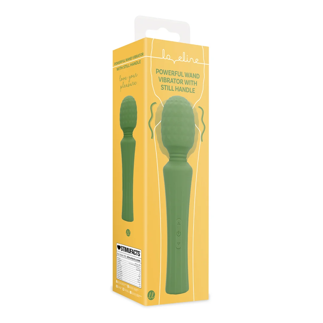 Wand Vibrator, kraftvoller Massager mit leisem Griff, Green Mumba (Loveline by Shots) – Bild 7