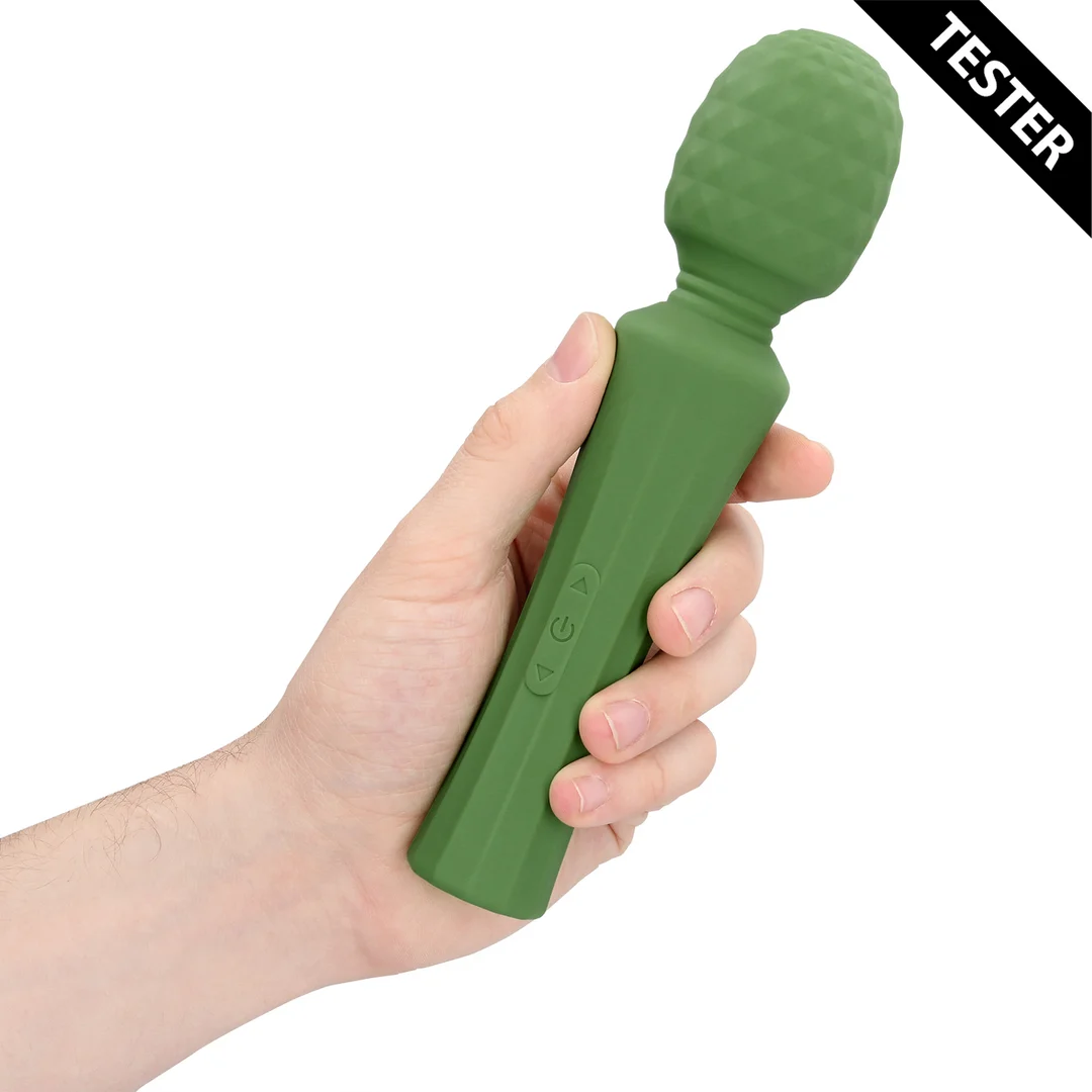Wand Vibrator, kraftvoller Massager mit leisem Griff, Green Mumba (Loveline by Shots) – Bild 6
