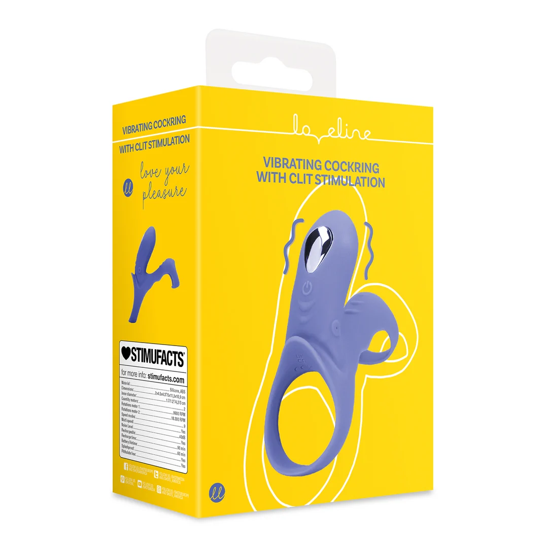 Vibrierender Penisring mit Klitoris Stimulation – Tamiya Blau – Tester – Bild 7