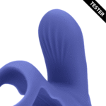 Vibrierender Penisring mit Klitoris Stimulation – Tamiya Blau – Tester – Bild 4