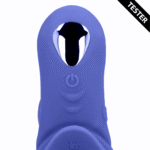 Vibrierender Penisring mit Klitoris Stimulation – Tamiya Blau – Tester – Bild 5