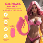 Vibrator für den G Punkt mit Fernbedienung und 10 Stufen, Loveline, Rosa, Loveline by Shots – Bild 8