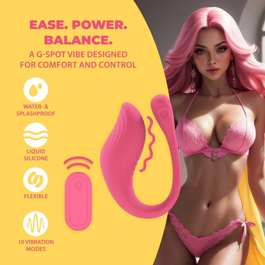 Vibrator für den G Punkt mit Fernbedienung und 10 Stufen, Loveline, Rosa, Loveline by Shots – Bild 8