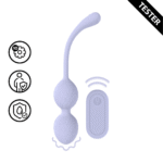 Analer Vibrator mit 10 Modi – Vibrating Bead Kegel mit Fernbedienung – Lavendel – Tester – Bild 4