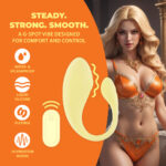 Vibrator für den G Punkt mit Fernbedienung und 10 Stufen, Loveline by Shots, Gelb – Bild 8