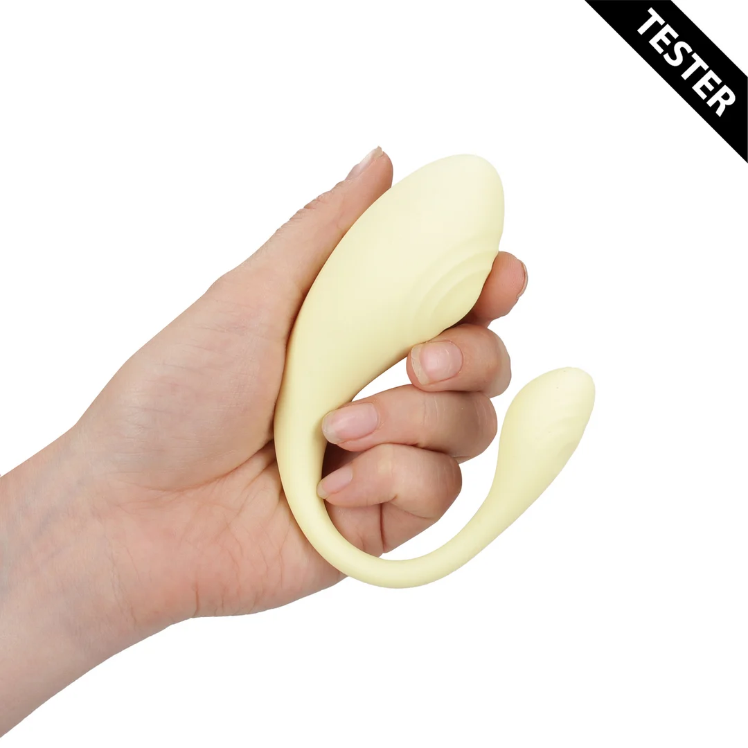 Vibrator für den G Punkt mit Fernbedienung und 10 Stufen, Loveline by Shots, Gelb – Bild 2