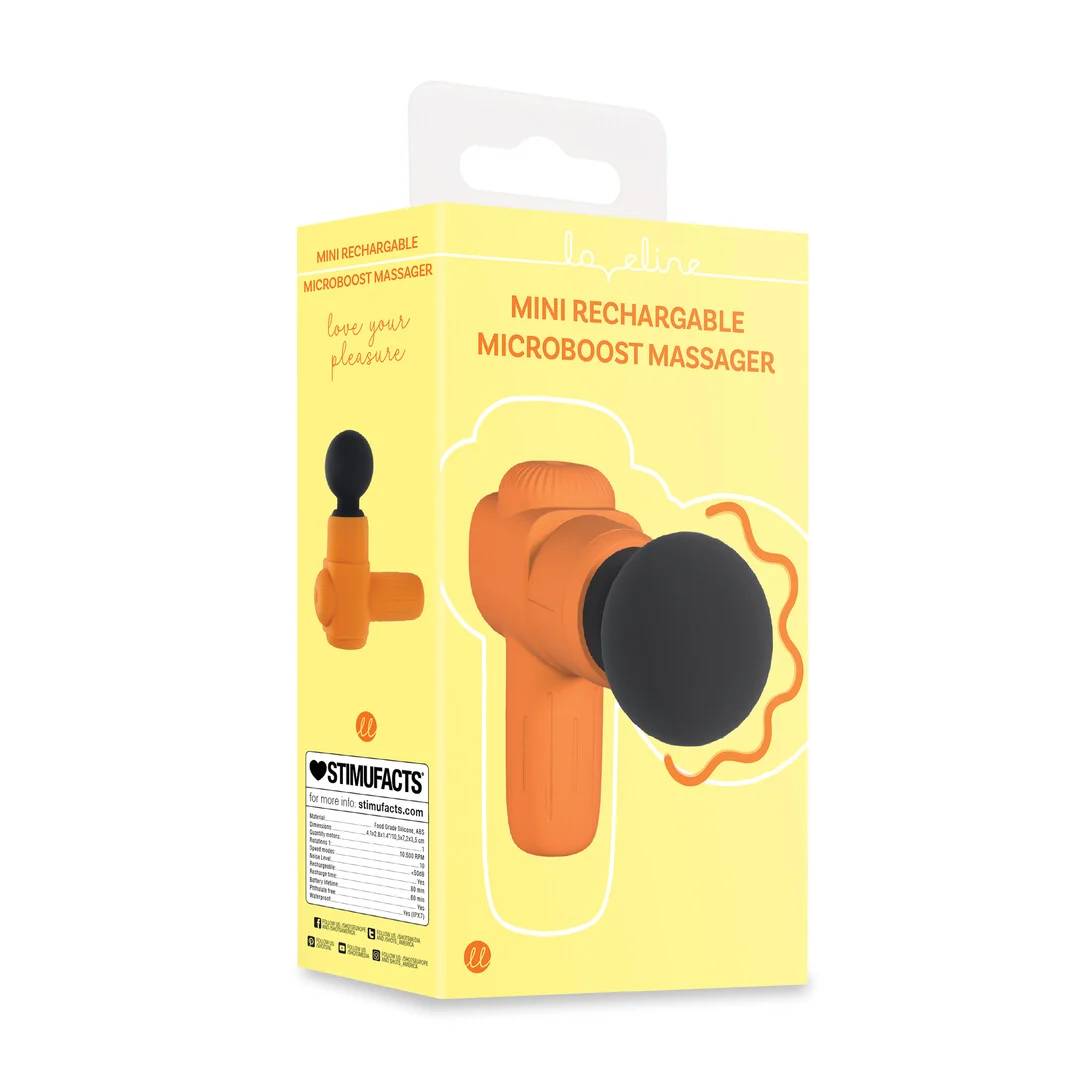 Mini Vibrator, 10 Stufen und wiederaufladbar, Loveline, orange, Loveline by Shots – Bild 4