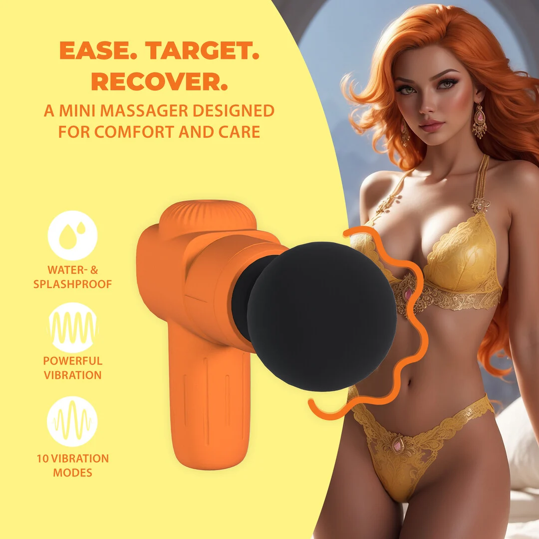 Mini Vibrator, 10 Stufen und wiederaufladbar, Loveline, orange, Loveline by Shots – Bild 7