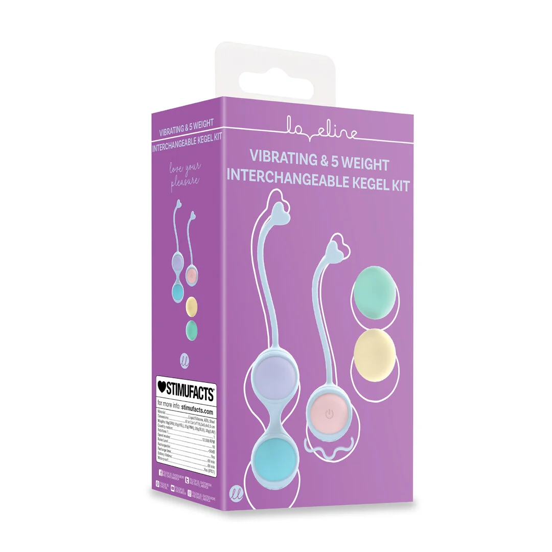 LOVE178MUL-2 Loveline by Shots Vibrations Kegelset mit 5 austauschbaren Gewichten – Bild 1