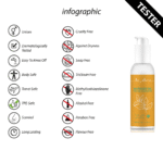 Erotisches Massageöl mit sinnlichem Sandelholzduft – Loveline by Shots – 150 ml Tester – Bild 2