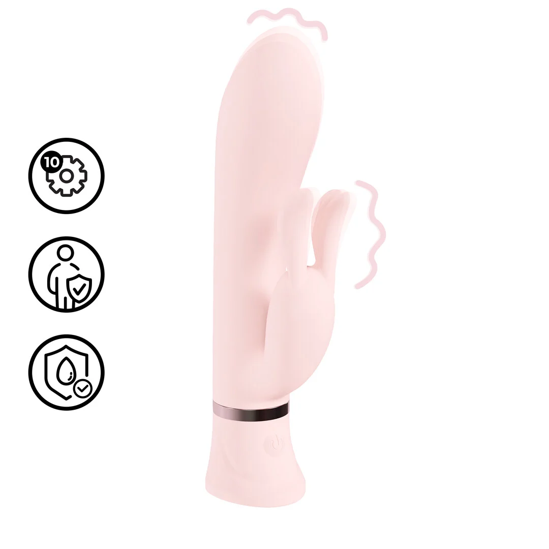 Rabbit Vibrator – doppelte Motoren und 10 Einstellungen – Loveline Tendre (rosa) Loveline by Shots – Bild 6