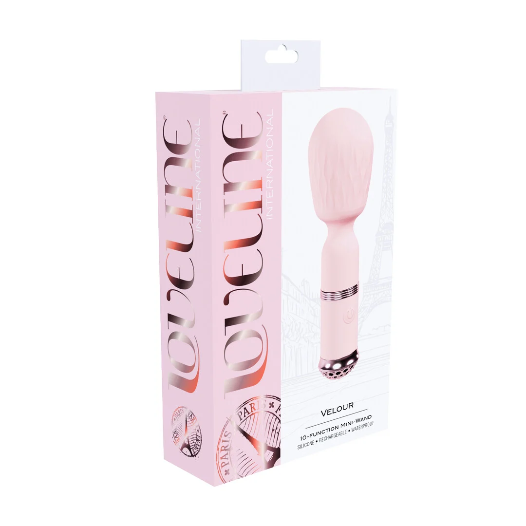 Wand Vibrator, 10 Stufen, Loveline Velour Rosa (Tester), Loveline by Shots – Bild 2