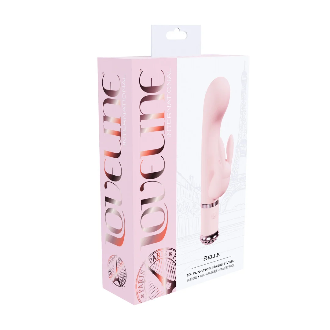 Rabbit Vibrator – wasserfestes Design aus körperverträglichem Silikon – Loveline Belle, rosa, Loveline by Shots – Bild 2