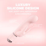 Rabbit Vibrator – wasserfestes Design aus körperverträglichem Silikon – Loveline Belle, rosa, Loveline by Shots – Bild 5