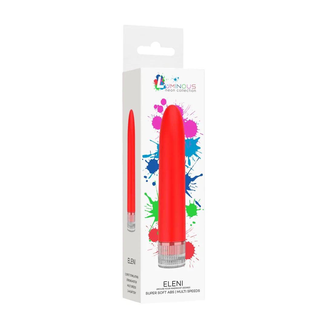 LUM009RED-2 Leuchtender Bullet Vibrator mit 10 Stufen – Eleni (Luminous by Shots) – Bild 1