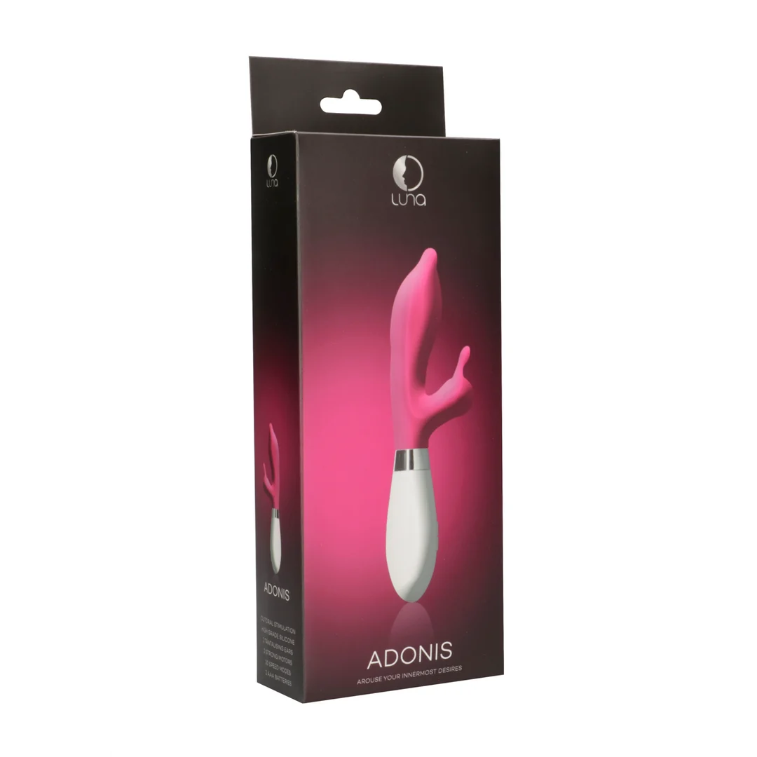 LUNA015PNK-2 Luna Adonis Klitorisstimulator und Vibrator, rosa – Bild 1