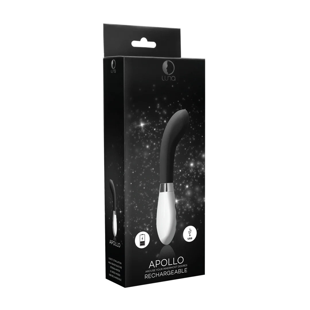 LUNA019BLK-2 Luna by Shots Apollo wiederaufladbarer Vibrator – Bild 1