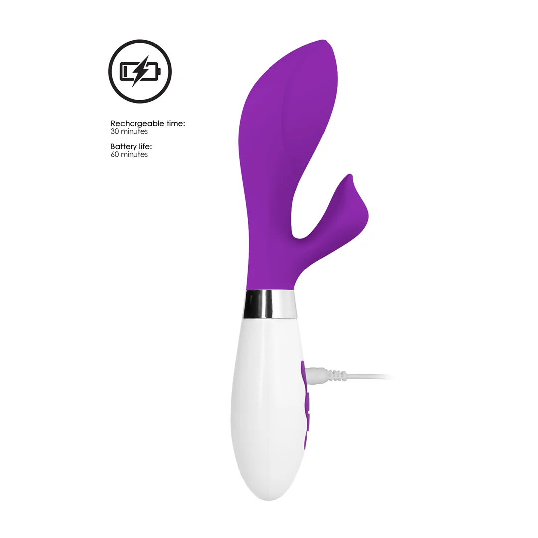 Rabbit Vibrator – 10 Stufen und gezielte Stimulation – Lila Luna by Shots – Bild 6