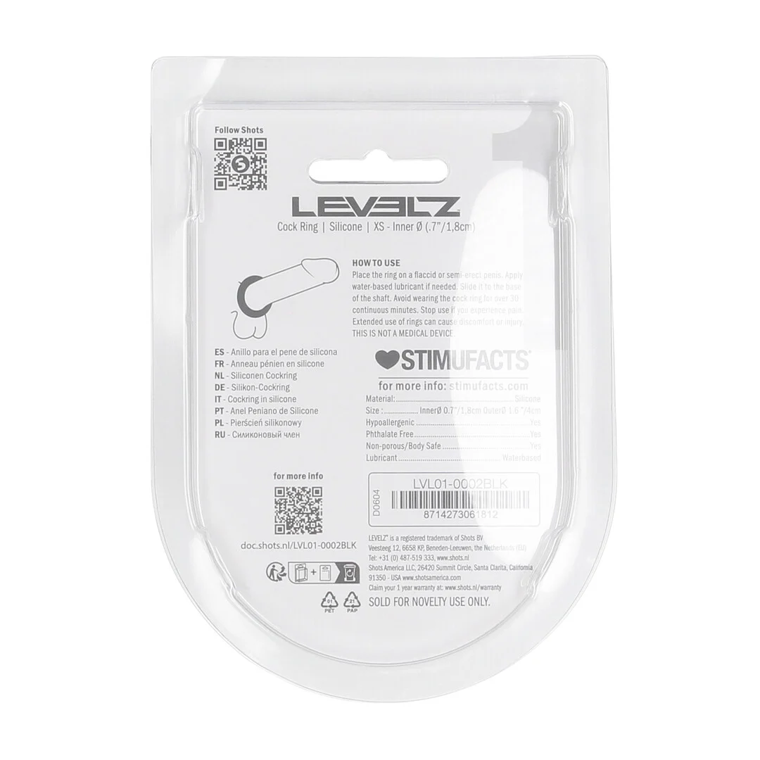 Levelz massiver Silikon Penisring XS – Bild 2