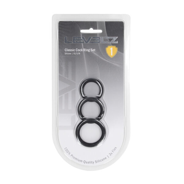 Levelz Silikon Cockring, 3er Set