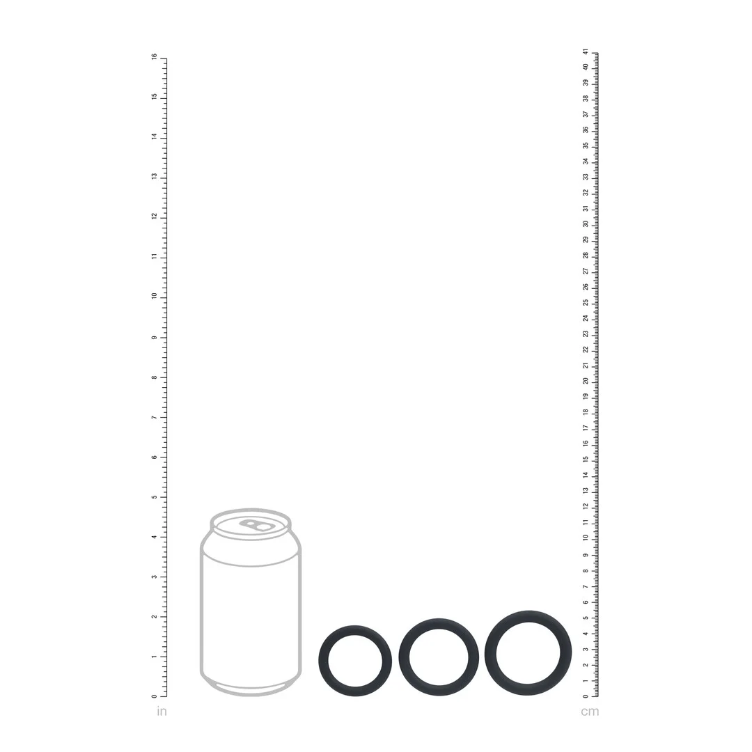 Levelz by Shots Silikon Cockring Set mit 3 Ringen – Bild 4