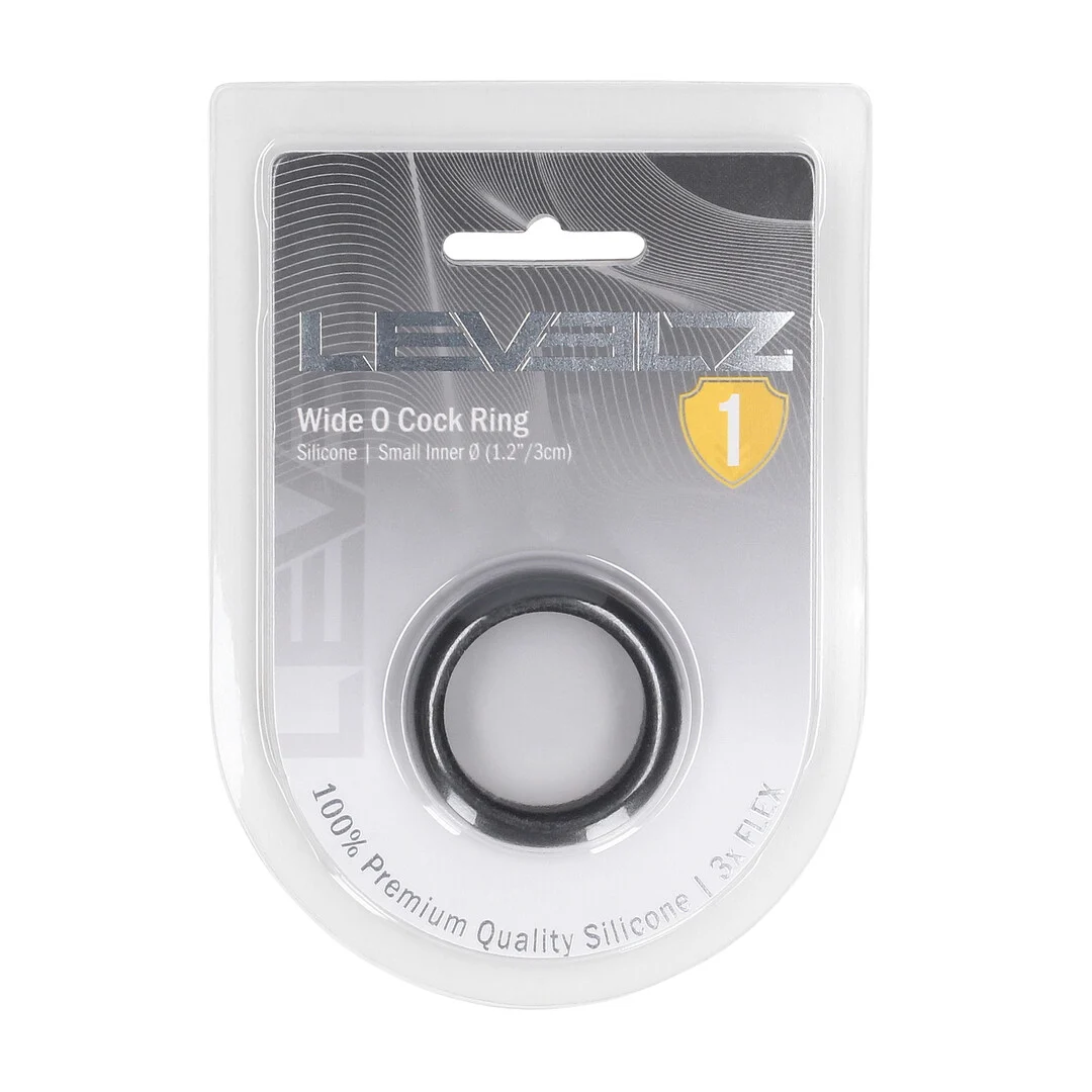 Levelz Wide O Silikon Penisring schwarz – Bild 1