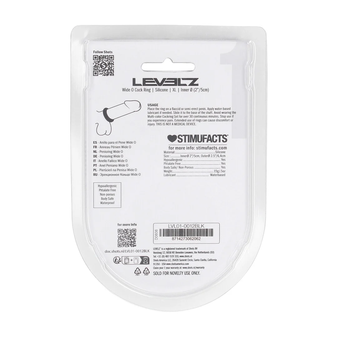 Levelz Wide O Silikon Penisring XL – Bild 2