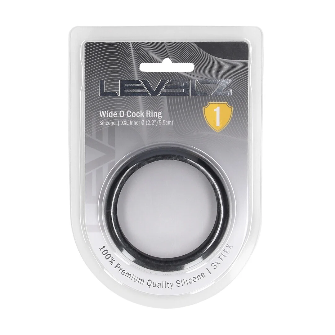 LVL01-0013BLK-2 Levelz Wide O Silikon Penisring XXL – Bild 1