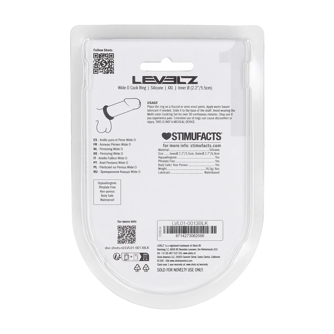 Levelz Wide O Silikon Penisring XXL – Bild 2