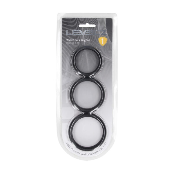 Levelz by Shots Wide O Silikon Cockring Set