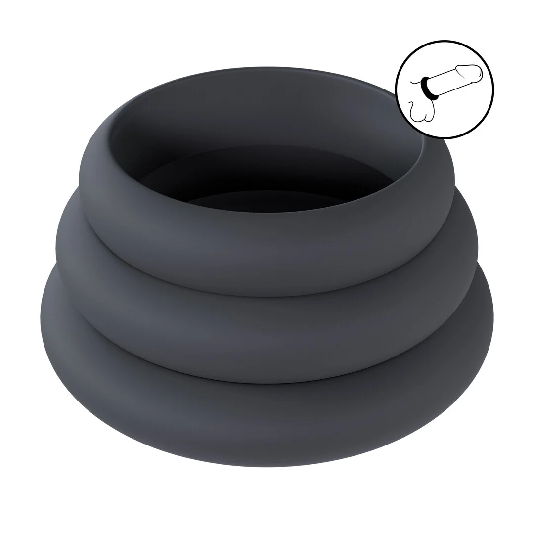 Levelz by Shots Wide O Silikon Cockring Set – Bild 6