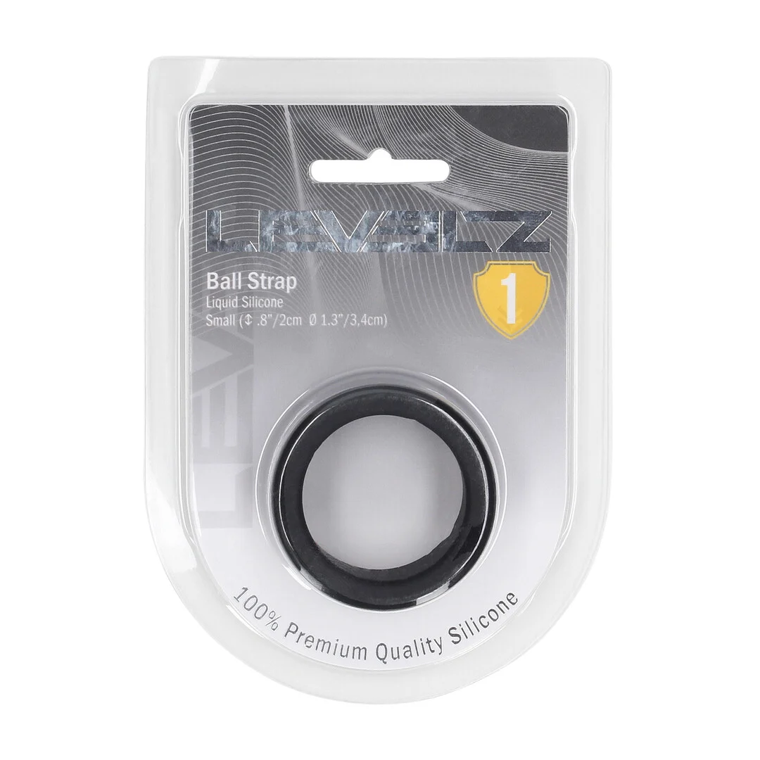 LVL01-0017BLK-2 Levelz Ball Strap aus flüssigem Silikon – Bild 1