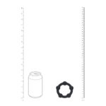 Levelz Silikon Cockring mit Perlen, schwarz – Bild 3
