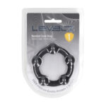 Levelz Silikon Cockring mit Perlen, schwarz