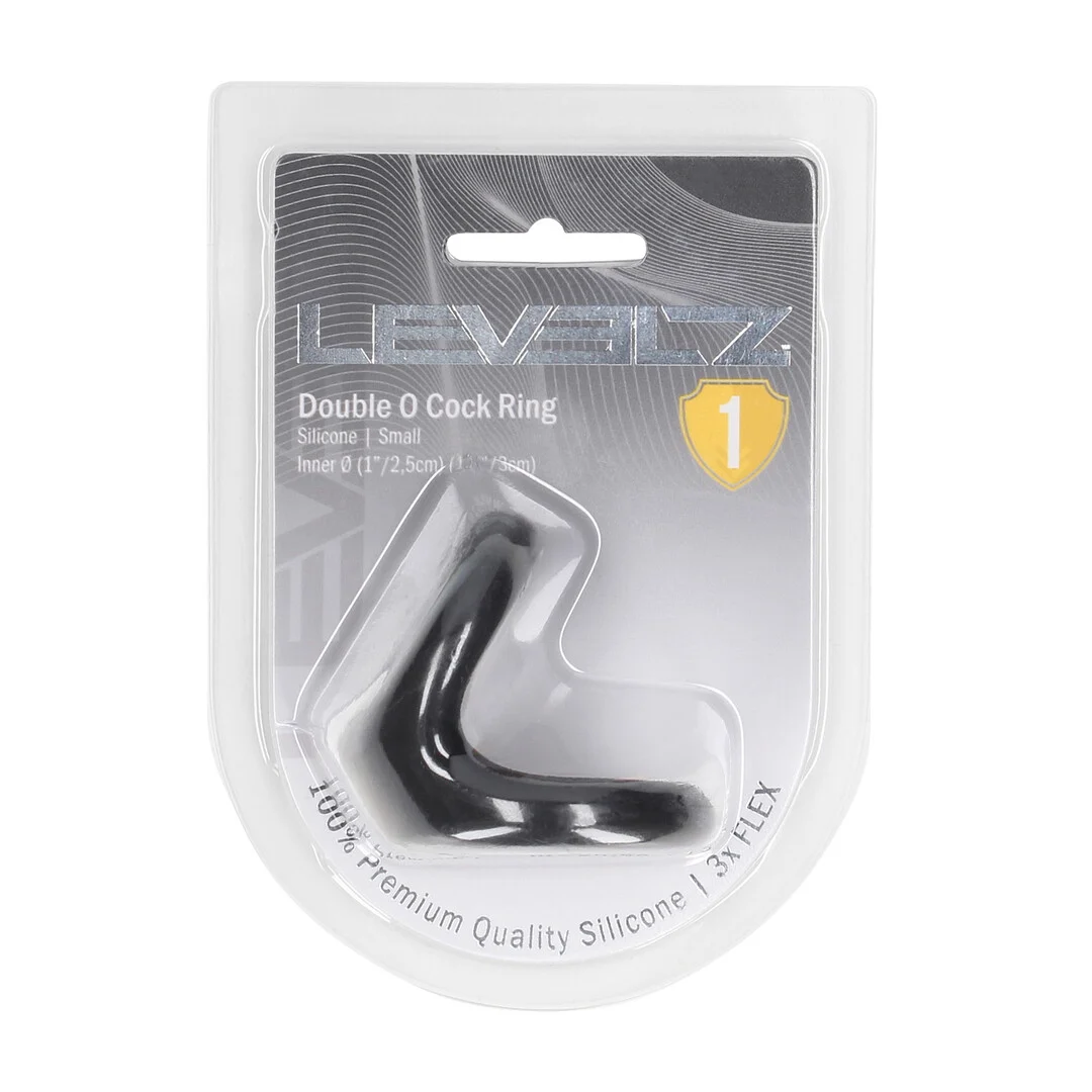 LVL01-0025BLK-2 Levelz Double O Silikon Cockring – Bild 1