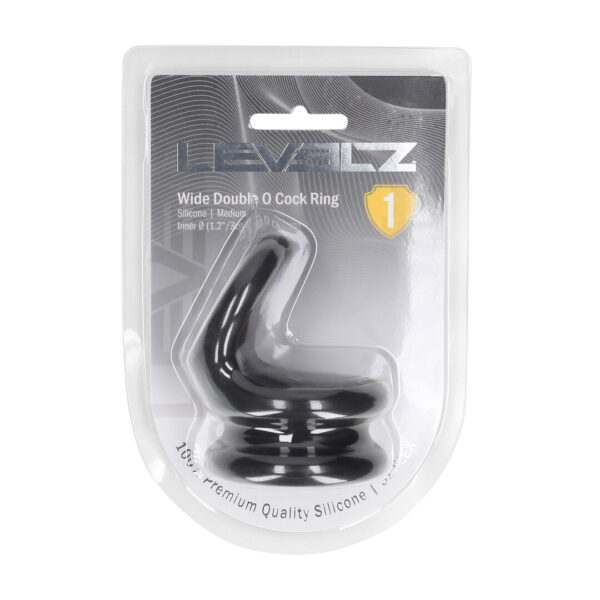Doppelter Silikon Cockring von Levelz by Shots