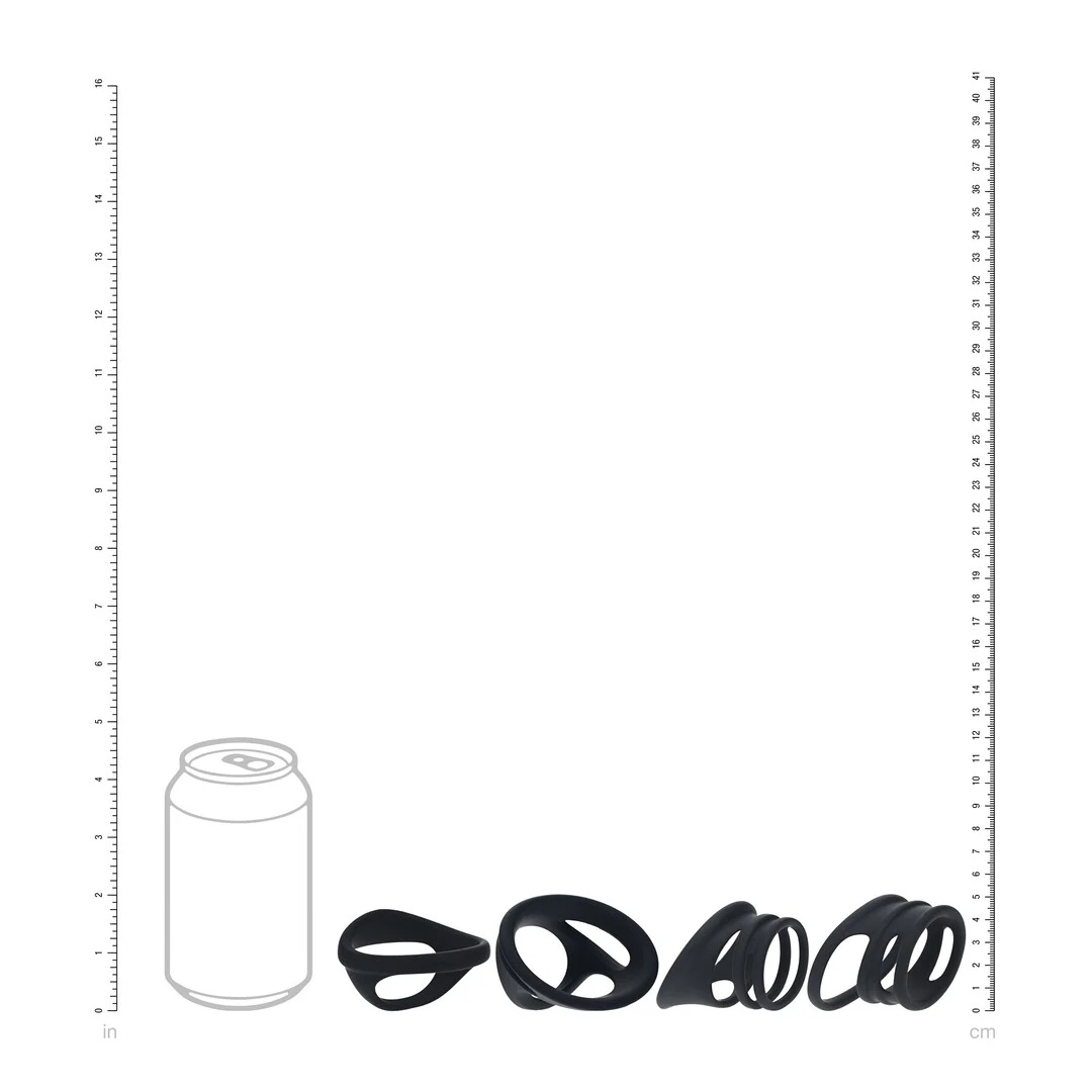 Levelz Silikonring Set für Penis und Hoden – Bild 6