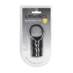 Levelz by Shots Silikon Cockring mit gerippter Manschette, schwarz