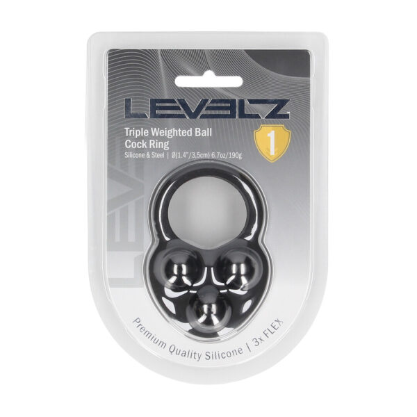 Levelz dreifach beschwerter Cockring