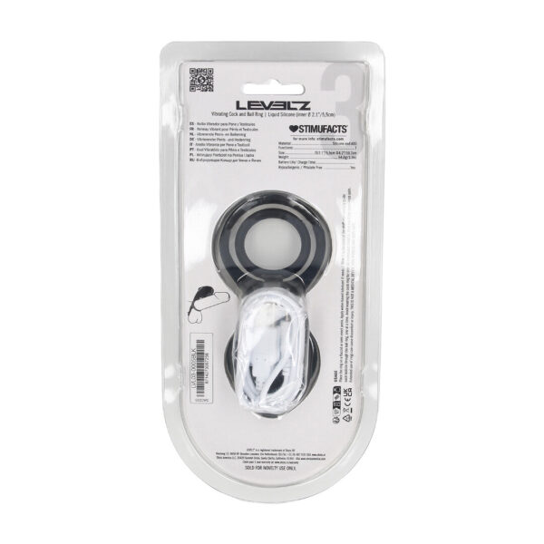 Levelz Vibrations Penisring mit Ballring und Flügelstimulator